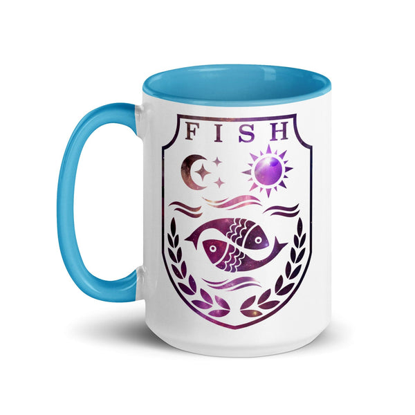 sovereignarm.com Fish Family Christmas Mug with Color Inside