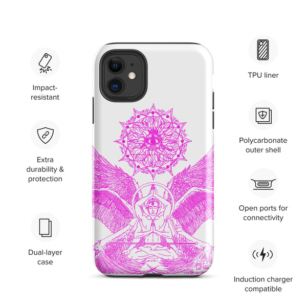 sovereignarm.com Glossy / iPhone 11 Angel Meditation Tough Case for iPhone®