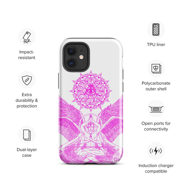 sovereignarm.com Glossy / iPhone 12 mini Angel Meditation Tough Case for iPhone®