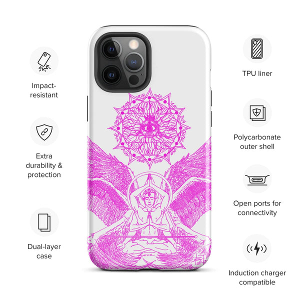 sovereignarm.com Glossy / iPhone 12 Pro Max Angel Meditation Tough Case for iPhone®