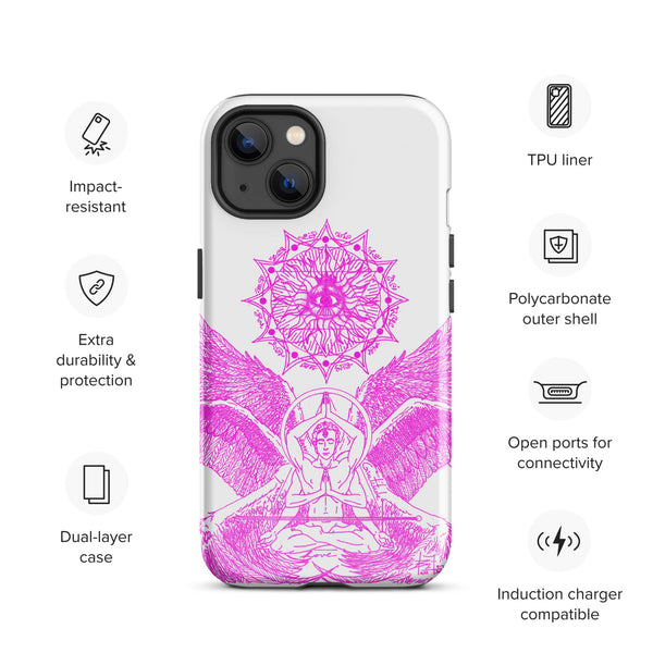 sovereignarm.com Glossy / iPhone 13 Angel Meditation Tough Case for iPhone®