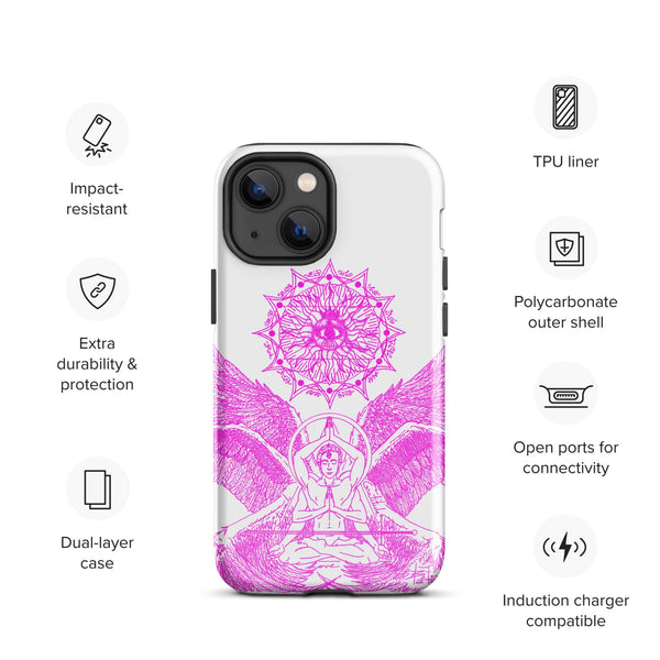 sovereignarm.com Glossy / iPhone 13 mini Angel Meditation Tough Case for iPhone®