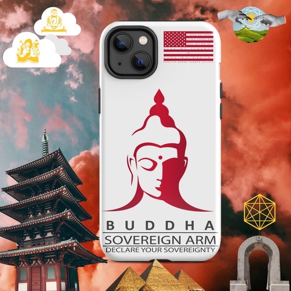 sovereignarm.com Glossy / iPhone 14 Plus Hero Buddha Tough Case for iPhone®