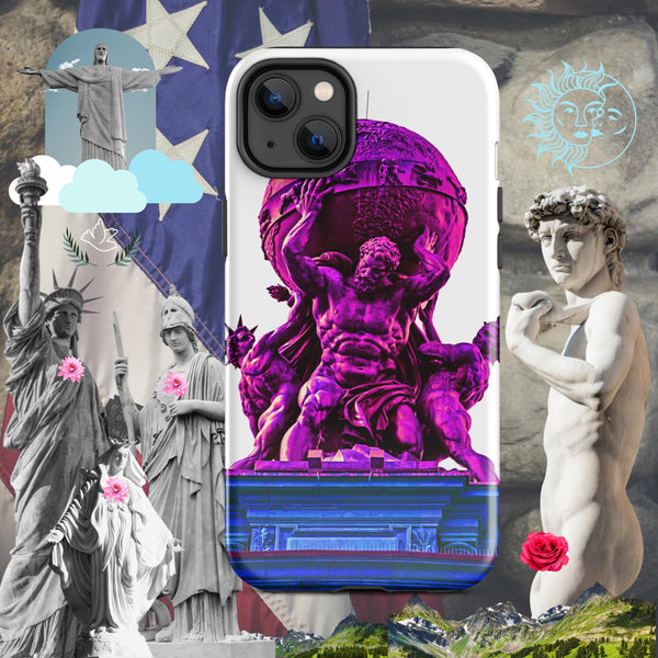 sovereignarm.com Glossy / iPhone 14 Plus Titan God Atlas Tough Case for iPhone®