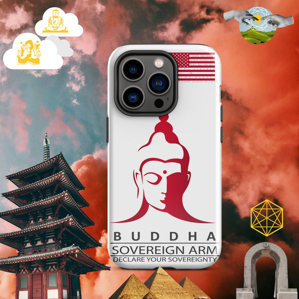 sovereignarm.com Glossy / iPhone 14 Pro Hero Buddha Tough Case for iPhone®