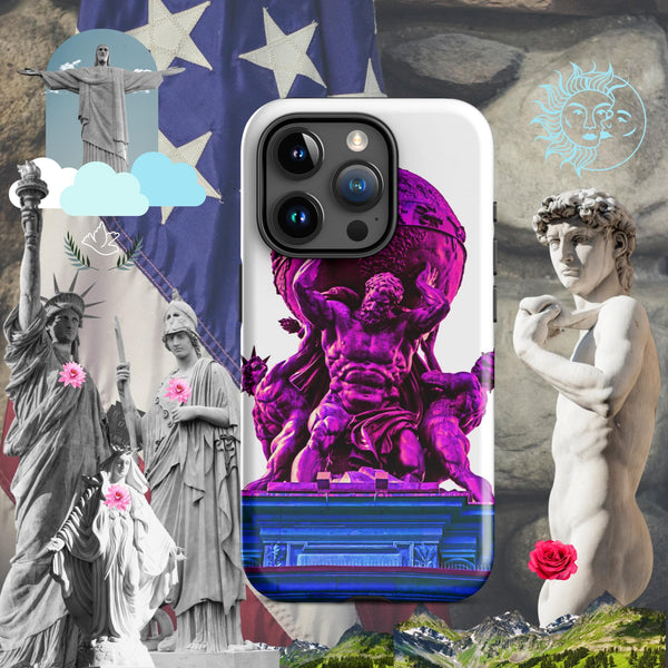 sovereignarm.com Glossy / iPhone 15 Pro Titan God Atlas Tough Case for iPhone®