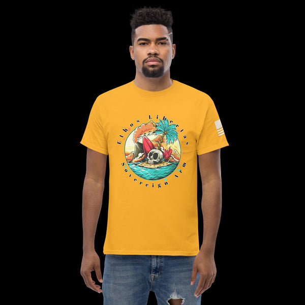 sovereignarm.com Gold / S Surf Art V1.0 Ethos Libertas Men's classic tee