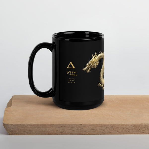 sovereignarm.com Golden Dragon Black Glossy Mug