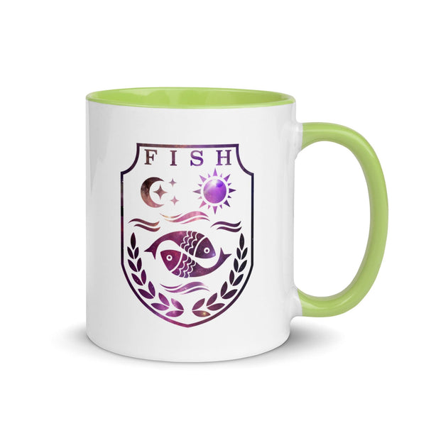 sovereignarm.com Green / 11 oz Fish Family Christmas Mug with Color Inside