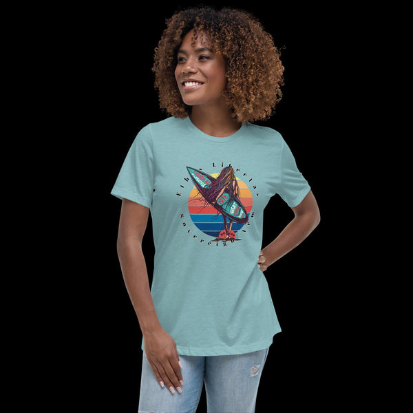 sovereignarm.com Heather Blue Lagoon / S Surf Art V1.1 Women's Relaxed T-Shirt