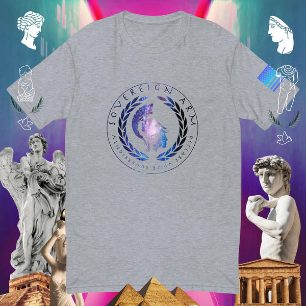 sovereignarm.com Heather Grey / XS Declare your Sovereignty space Short Sleeve T-shirt