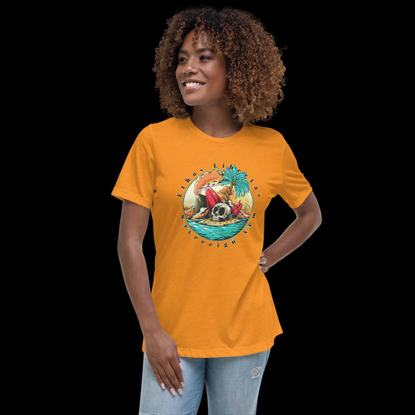 sovereignarm.com Heather Marmalade / S Surf Art V1.0 Women's Relaxed T-Shirt