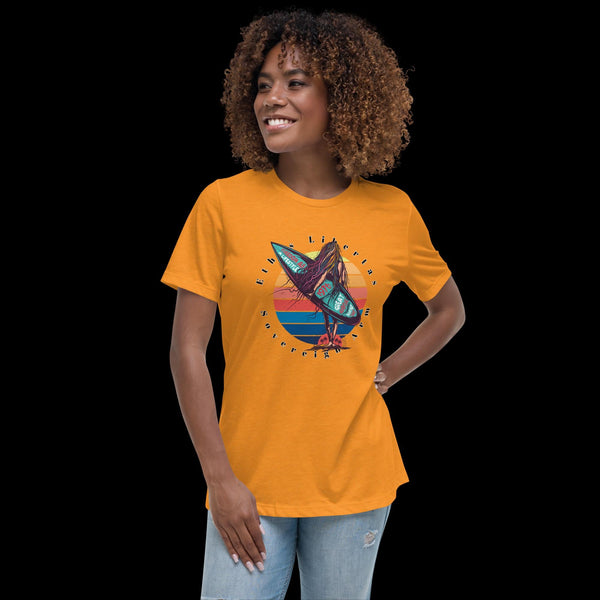 sovereignarm.com Heather Marmalade / S Surf Art V1.1 Women's Relaxed T-Shirt