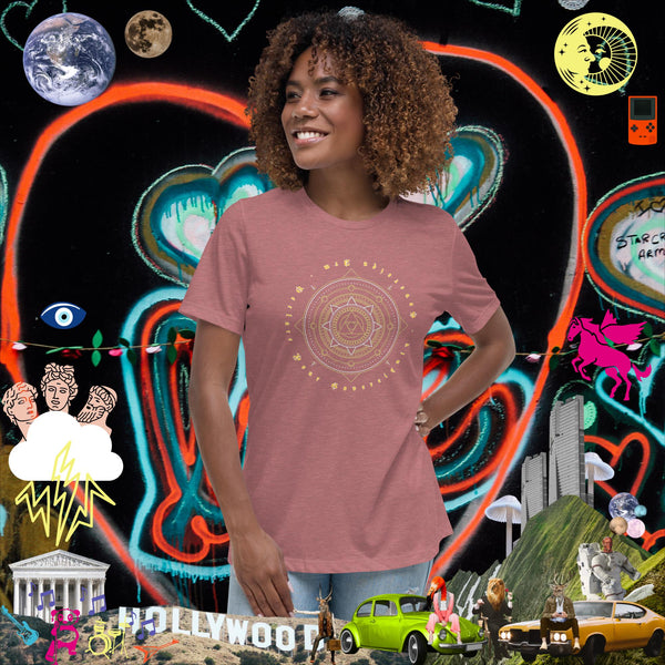 sovereignarm.com Heather Mauve / S Sacred Geo V1.0 Women's Relaxed T-Shirt