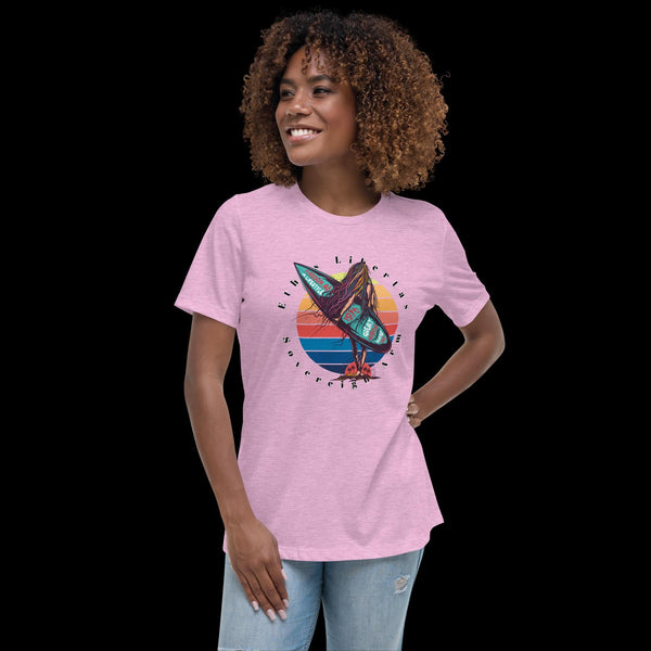 sovereignarm.com Heather Prism Lilac / S Surf Art V1.1 Women's Relaxed T-Shirt