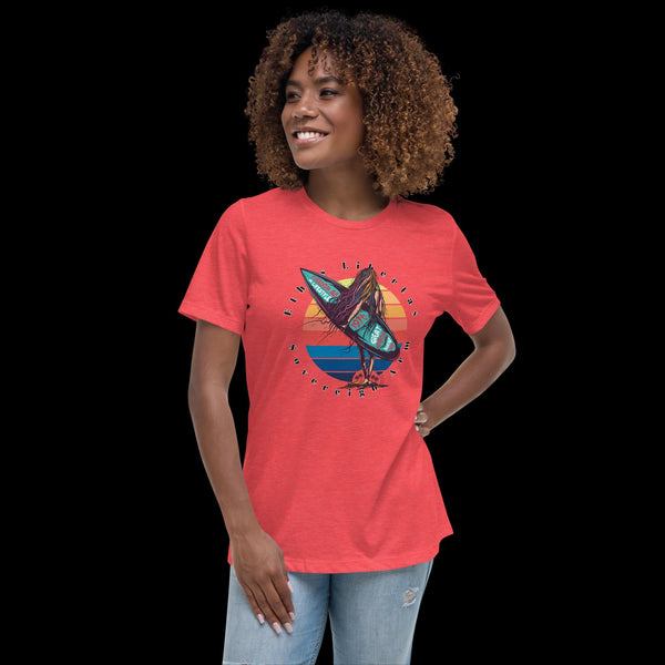 sovereignarm.com Heather Red / S Surf Art V1.1 Women's Relaxed T-Shirt