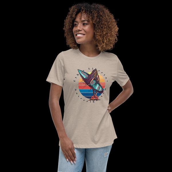 sovereignarm.com Heather Stone / S Surf Art V1.1 Women's Relaxed T-Shirt