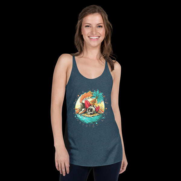 sovereignarm.com Indigo / XS Surf Art V1.0 Women's Racerback Tank