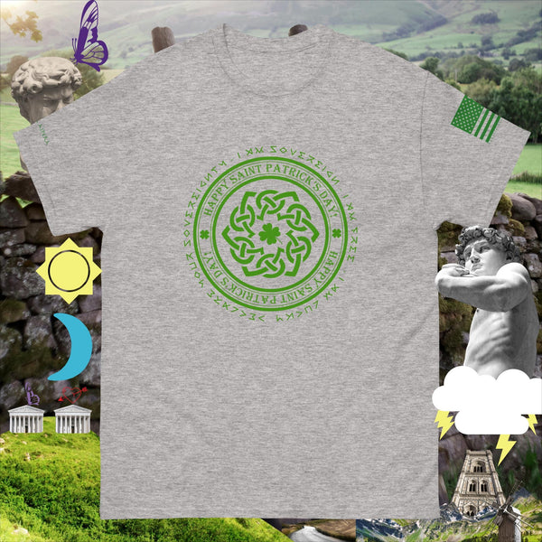 sovereignarm.com Irish Luck Celtic Weave I am Lucky Men's classic tee