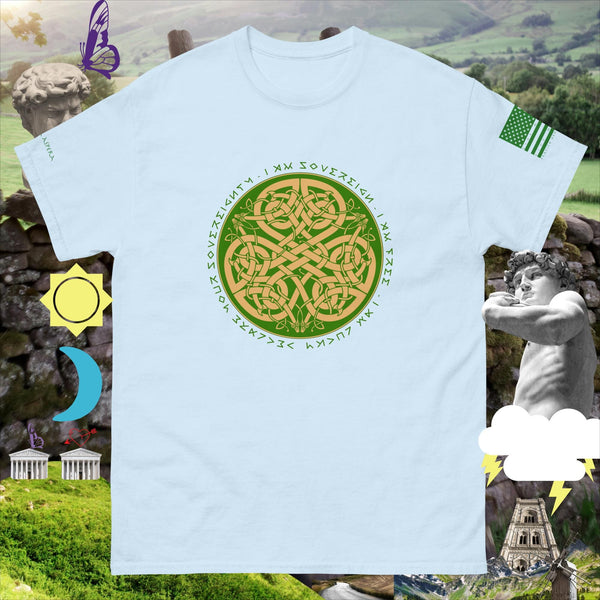 sovereignarm.com Light Blue / S Irish luck Celtic Knot Men's classic tee