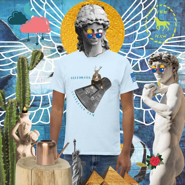 sovereignarm.com Light Blue / S Pop Art #Get in Loser Space Capsule  Men's classic tee