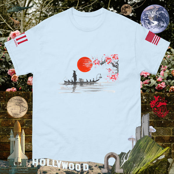 sovereignarm.com Light Blue / S Solar Cherry Blossoms v1.3 Men's classic tee