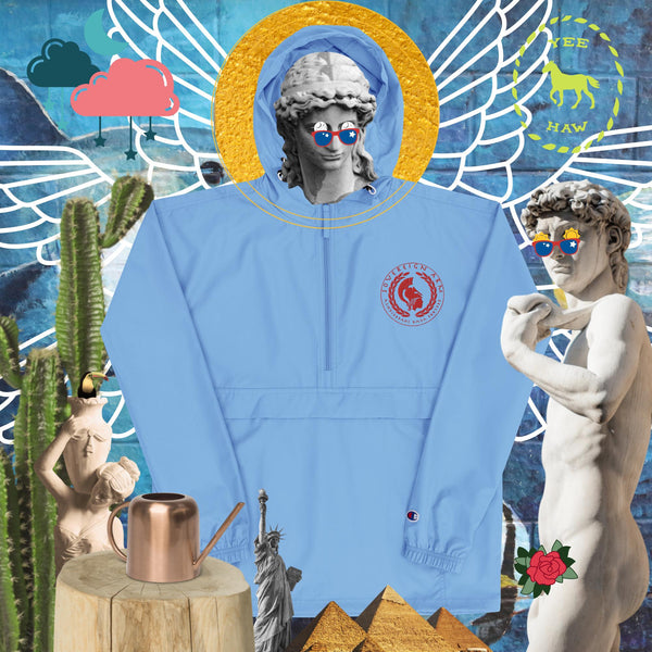 sovereignarm.com Light Blue / S Sovereign Arm Declare your Sovereignty Embroidered Champion Packable Jacket