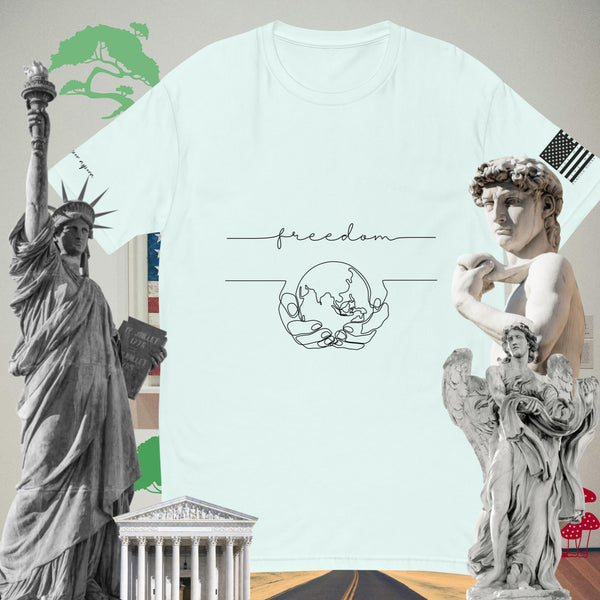 sovereignarm.com Light Blue / XS World Freedom Short Sleeve T-shirt