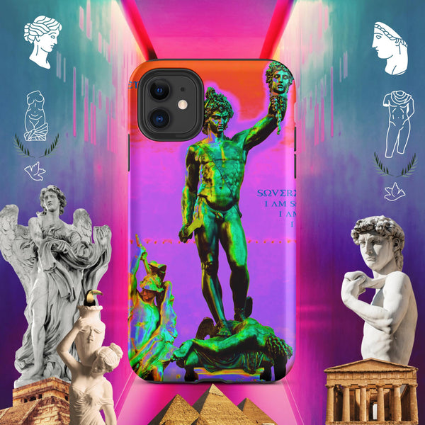 sovereignarm.com Matte / iPhone 11 Hero Perseus, Red and Purple Tough Case for iPhone®