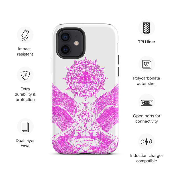 sovereignarm.com Matte / iPhone 12 Angel Meditation Tough Case for iPhone®