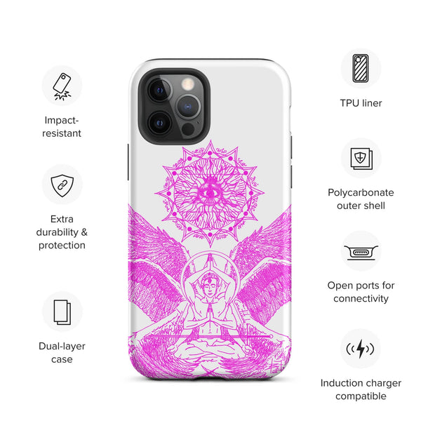 sovereignarm.com Matte / iPhone 12 Pro Angel Meditation Tough Case for iPhone®