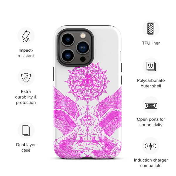 sovereignarm.com Matte / iPhone 13 Pro Angel Meditation Tough Case for iPhone®