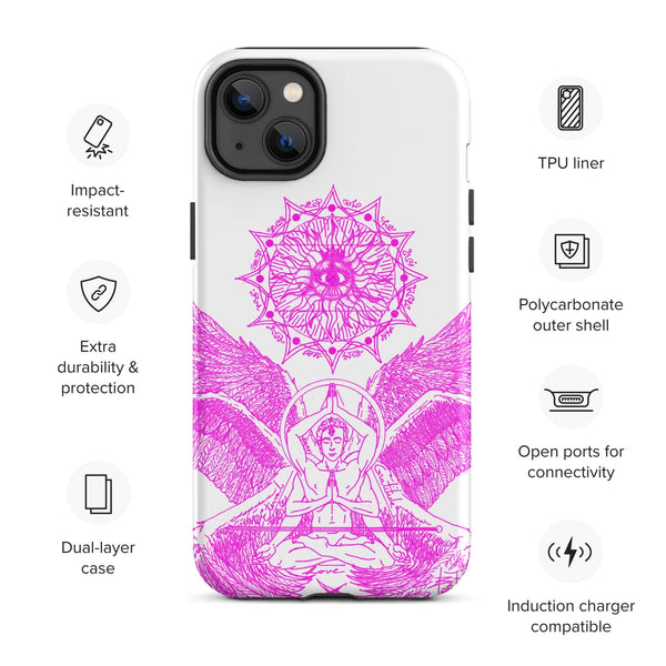 sovereignarm.com Matte / iPhone 14 Plus Angel Meditation Tough Case for iPhone®