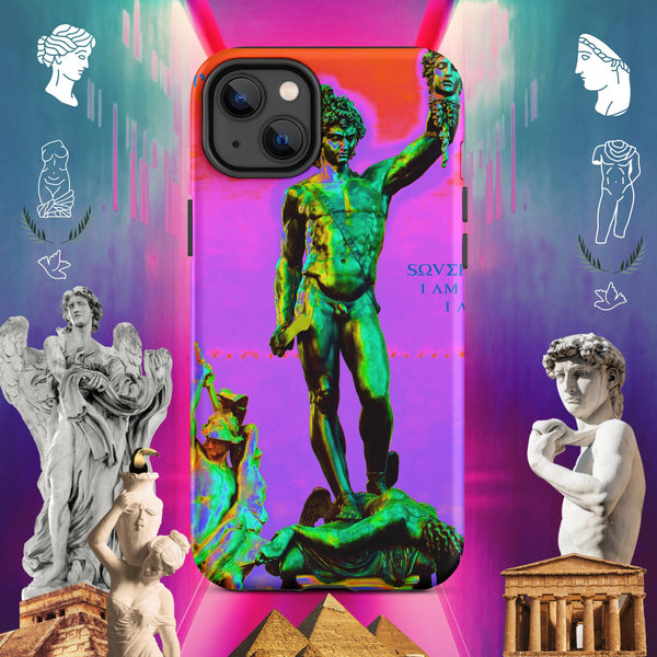 sovereignarm.com Matte / iPhone 14 Plus Hero Perseus, Red and Purple Tough Case for iPhone®