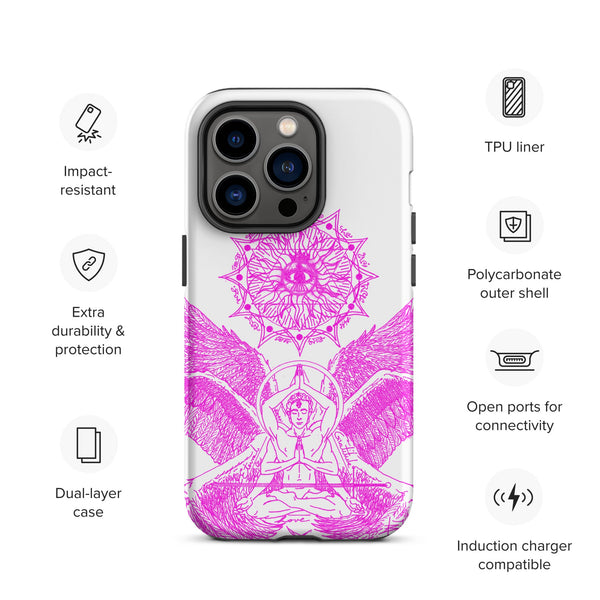 sovereignarm.com Matte / iPhone 14 Pro Angel Meditation Tough Case for iPhone®