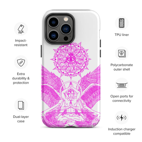 sovereignarm.com Matte / iPhone 14 Pro Max Angel Meditation Tough Case for iPhone®