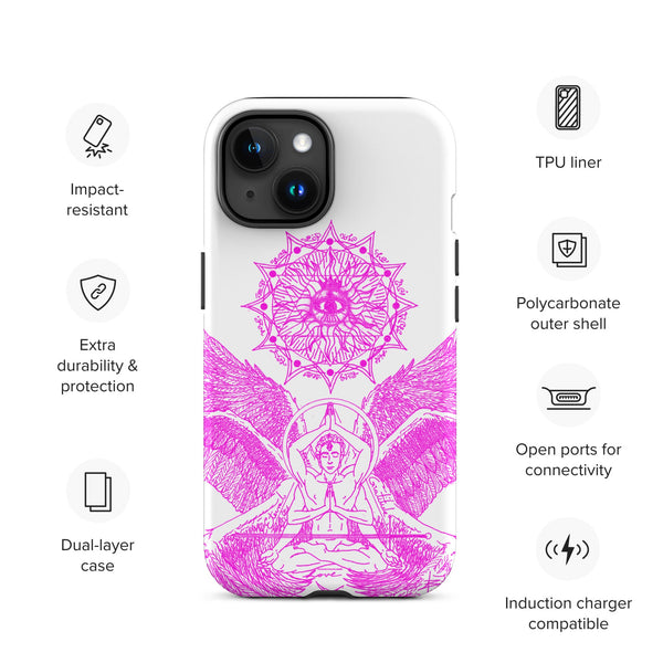 sovereignarm.com Matte / iPhone 15 Angel Meditation Tough Case for iPhone®