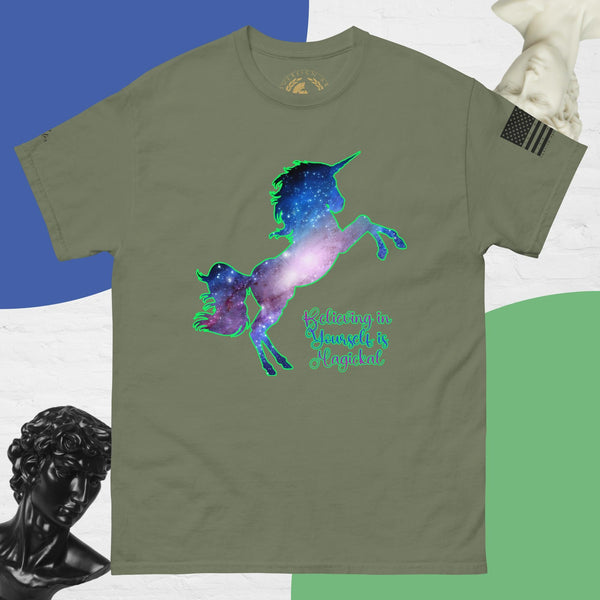 sovereignarm.com Military Green / S Unicorn Believing in yourself is Magical Men's classic tee