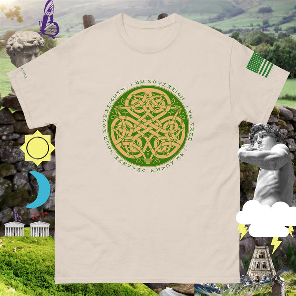 sovereignarm.com Natural / S Irish luck Celtic Knot Men's classic tee