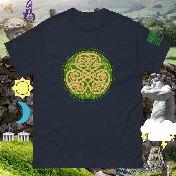 sovereignarm.com Navy / S Irish luck Celtic Knot Men's classic tee