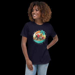 sovereignarm.com Navy / S Surf Art V1.0 Women's Relaxed T-Shirt