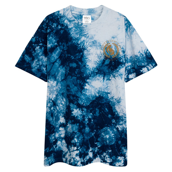 sovereignarm.com Navy / White / S Sovereign arm seal Oversized tie-dye t-shirt