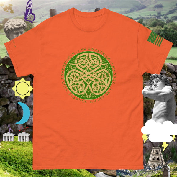 sovereignarm.com Orange / S Irish luck Celtic Knot Men's classic tee