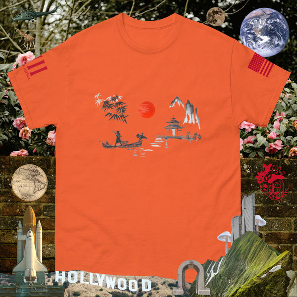 sovereignarm.com Orange / S Solar Boat Ride Men's classic tee