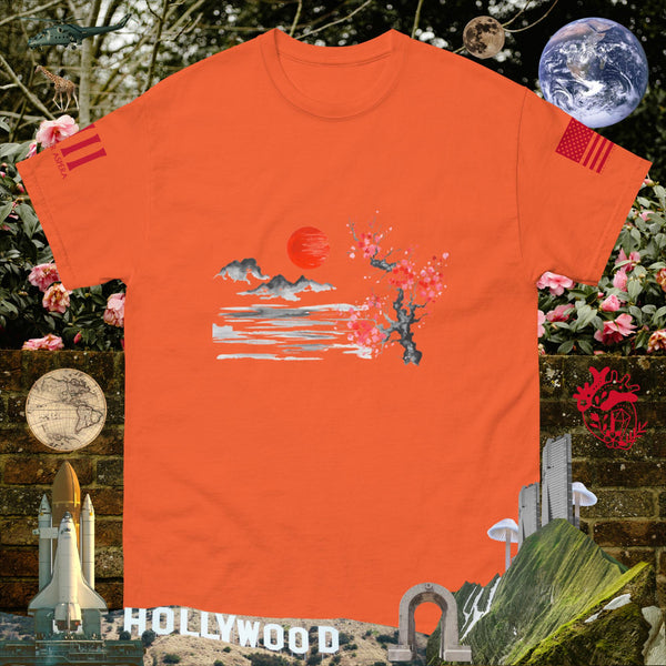 sovereignarm.com Orange / S Solar Cherry Blossoms v1.2 Men's classic tee