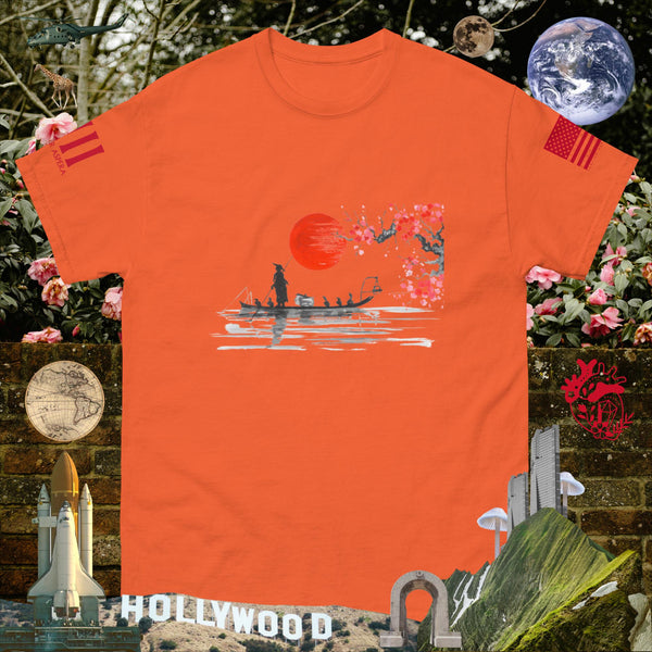 sovereignarm.com Orange / S Solar Cherry Blossoms v1.3 Men's classic tee