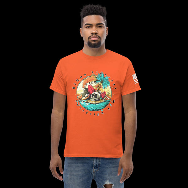 sovereignarm.com Orange / S Surf Art V1.0 Ethos Libertas Men's classic tee