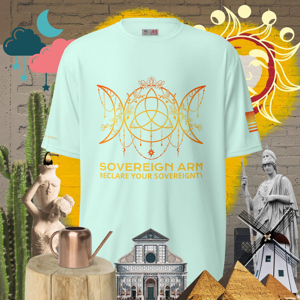 sovereignarm.com Pastel Mint / S Moon Triple Goddess, Declare your Sovereignty, Unisex performance crew neck t-shirt