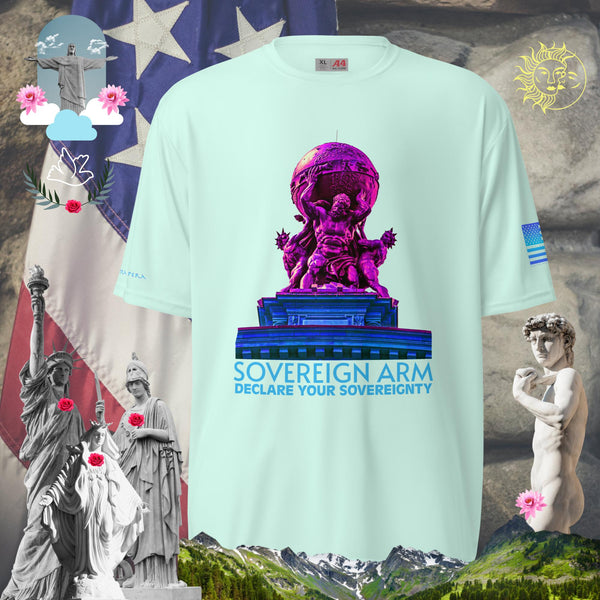 sovereignarm.com Pastel Mint / S Titan God Atlas Unisex performance crew neck t-shirt