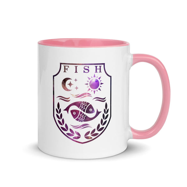 sovereignarm.com Pink / 11 oz Fish Family Christmas Mug with Color Inside